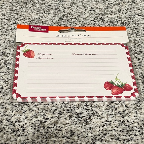 Better Homes & Gardens RECIPE BOX SET With recipe box recipe cards & index cards - Picture 5 of 6